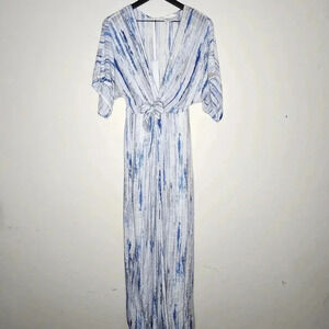 The Room Lightweight Dolman Sleeve Jumpsuit Wrap Waist Size Small​